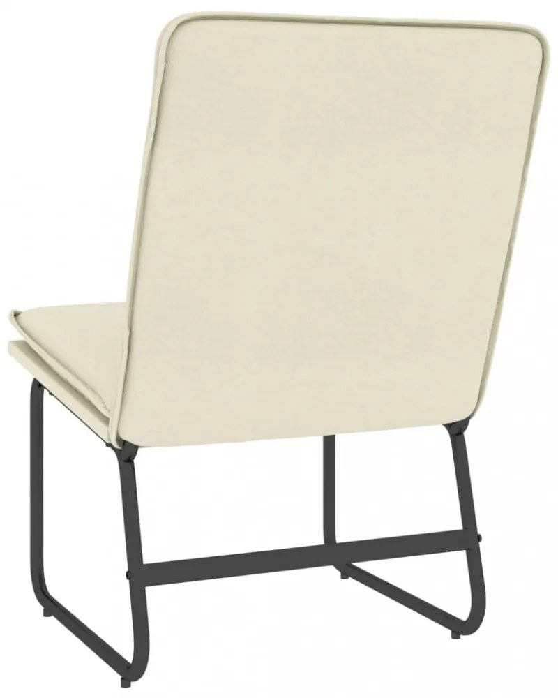 vidaXL krémszínű műbőr pihenőszék 54 x 75 x 76 cm