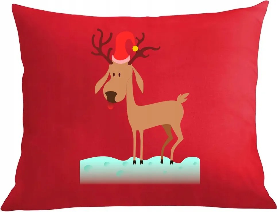 Párna+párnahuzat Rénszarvas Karácsonyi ajándék