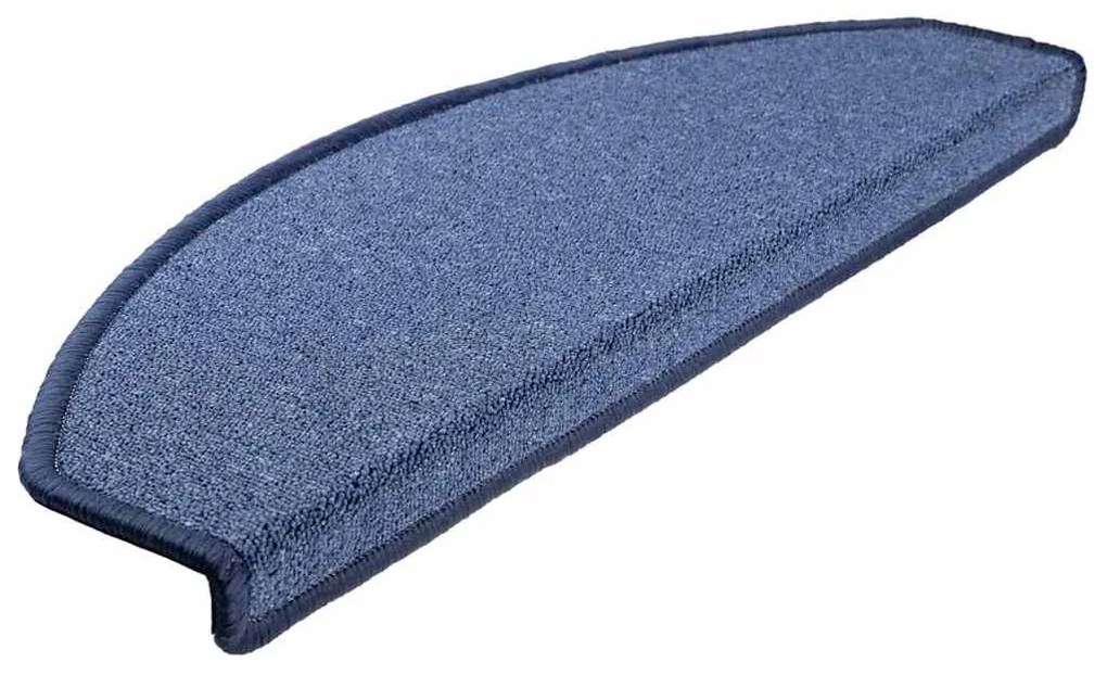 30 db kék, félkör alakú, nagy lépcsőszőnyeg 65 x 24 x 4 cm