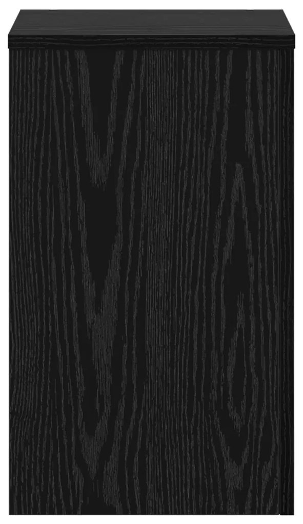 Növényállványok 2 db Fekete tölgy 30x30x50 cm MDF