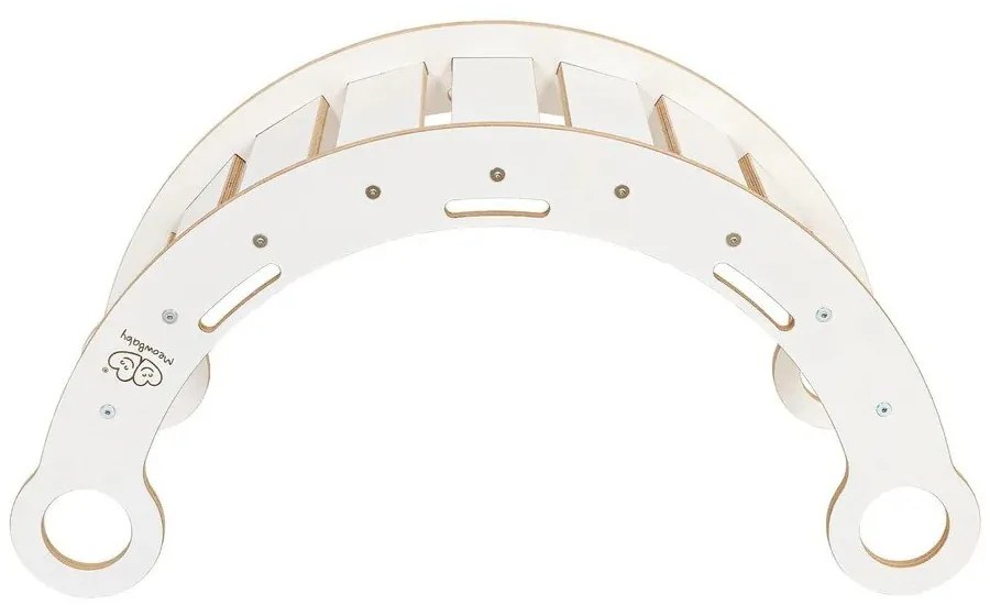 Fehér borovi fenyő hinta 39x75x38 cm Montessori – Meowbaby