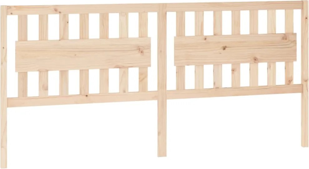 vidaXL tömör fenyőfa ágyfejtámla 205,5 x 4 x 100 cm