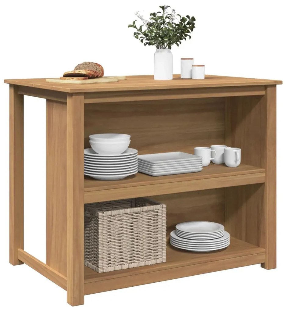 Panama tömör fenyőfa konyhasziget 112 x 77 x 90 cm