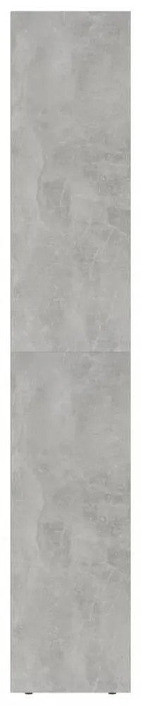 betonszürke szerelt fa könyvszekrény 36 x 30 x 171 cm