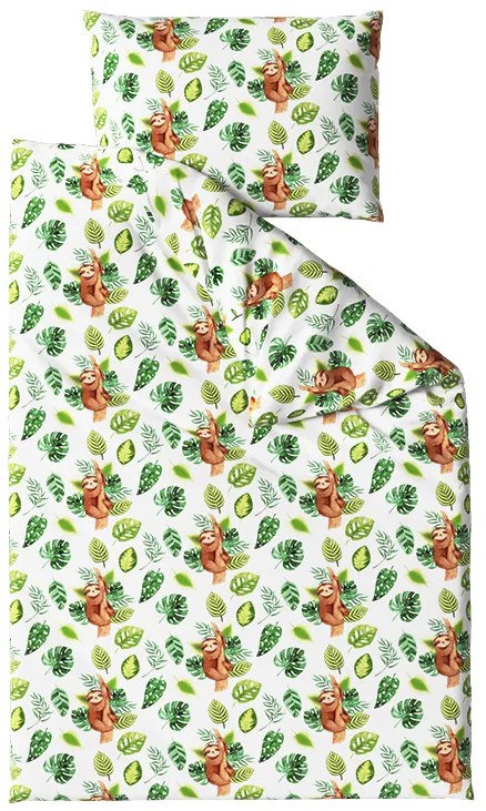 Pamut ágynemű Lajhár fehér