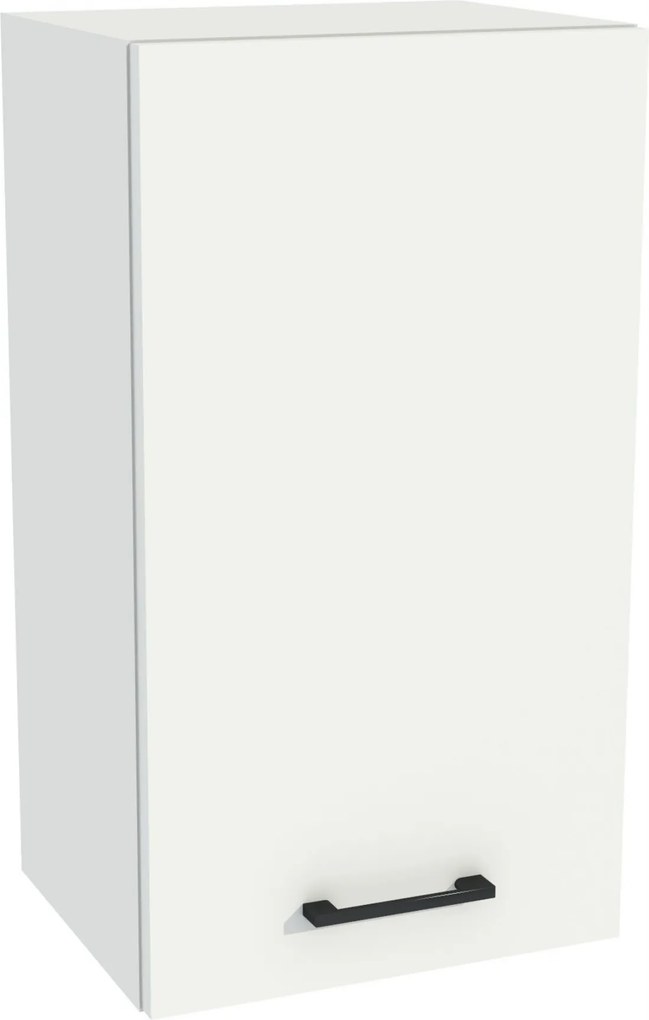 Konyhaszekrény felső 40/72 Capri korpusz fehér front fehér matt