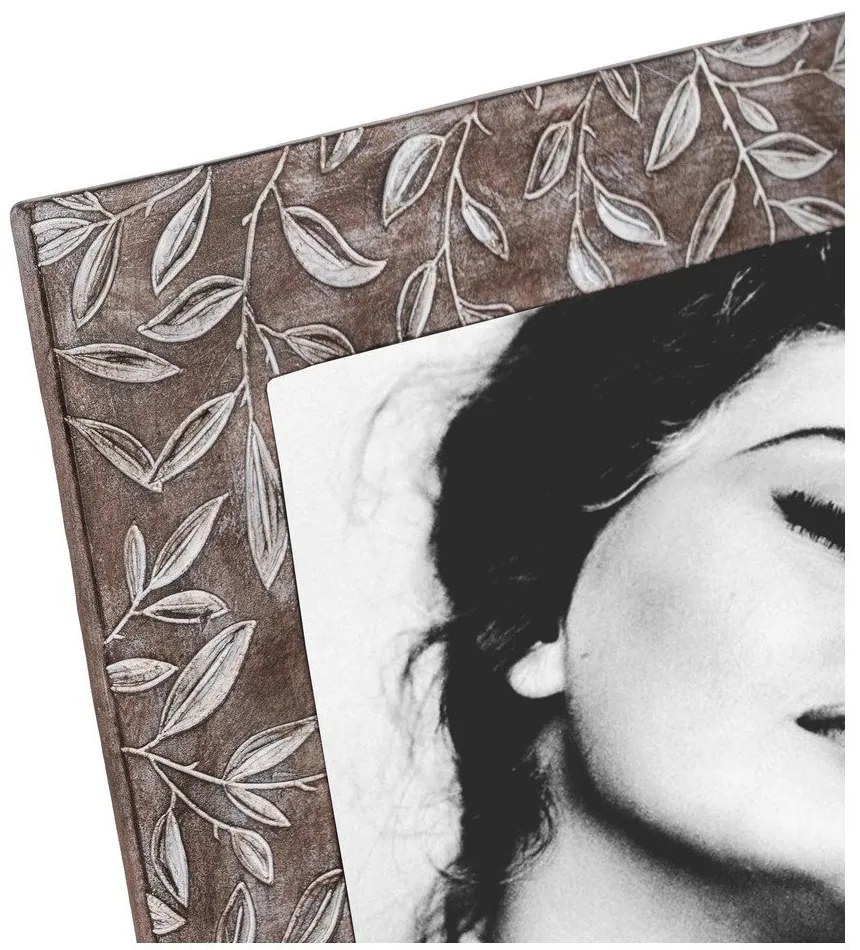 Barna poligyanta álló képkeret 16x21 cm – Ixia