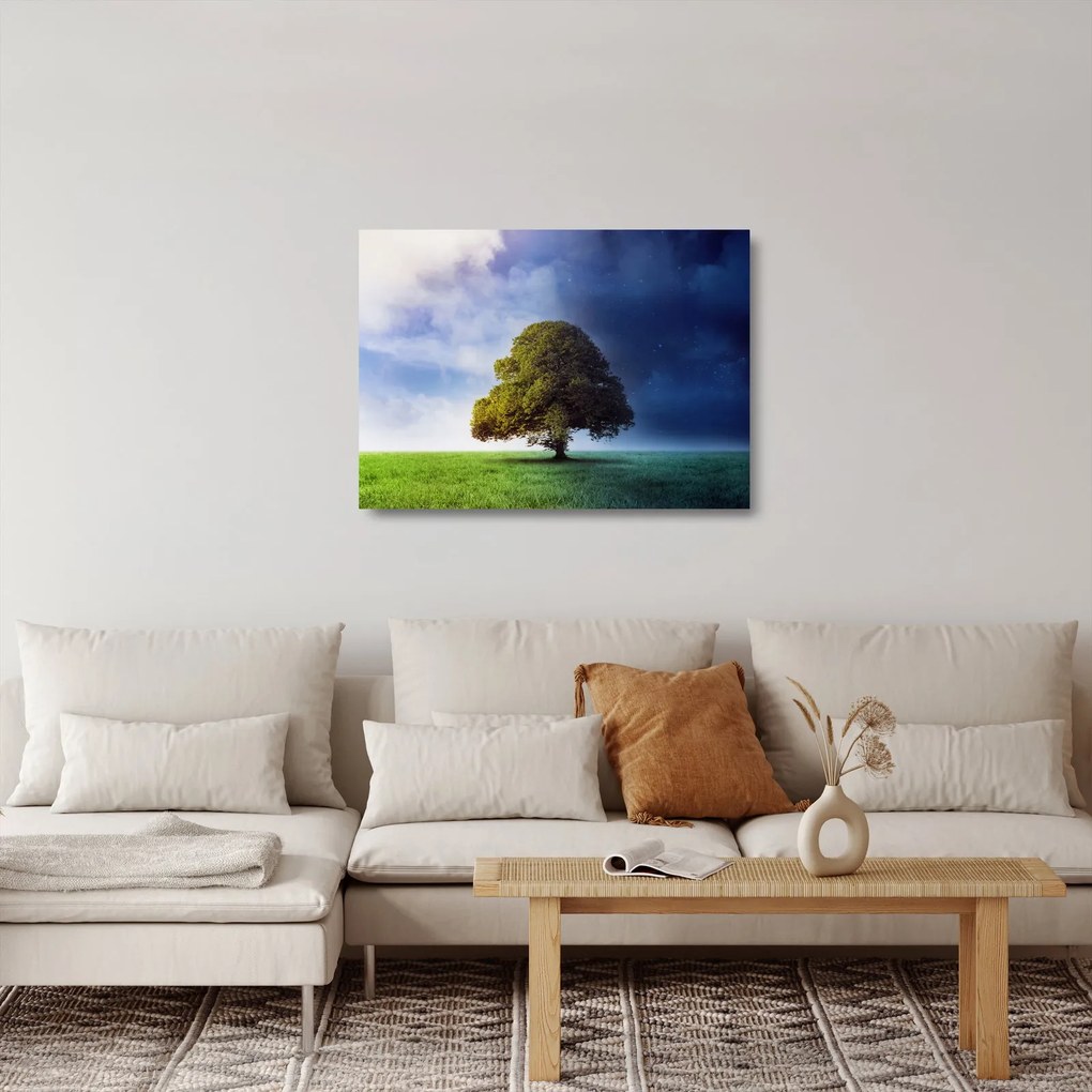 Kép - Éjjel - nappal (üvegen) (70x50 cm)