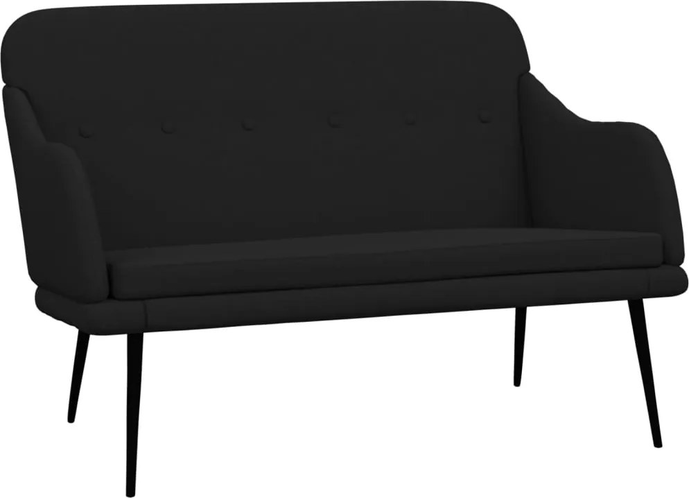 vidaXL fekete szövetpad 110 x 76 x 80 cm