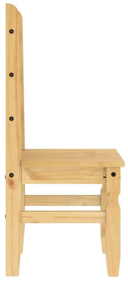 Corona 2 db tömör fenyőfa étkezőszék 42 x 47 x 107 cm