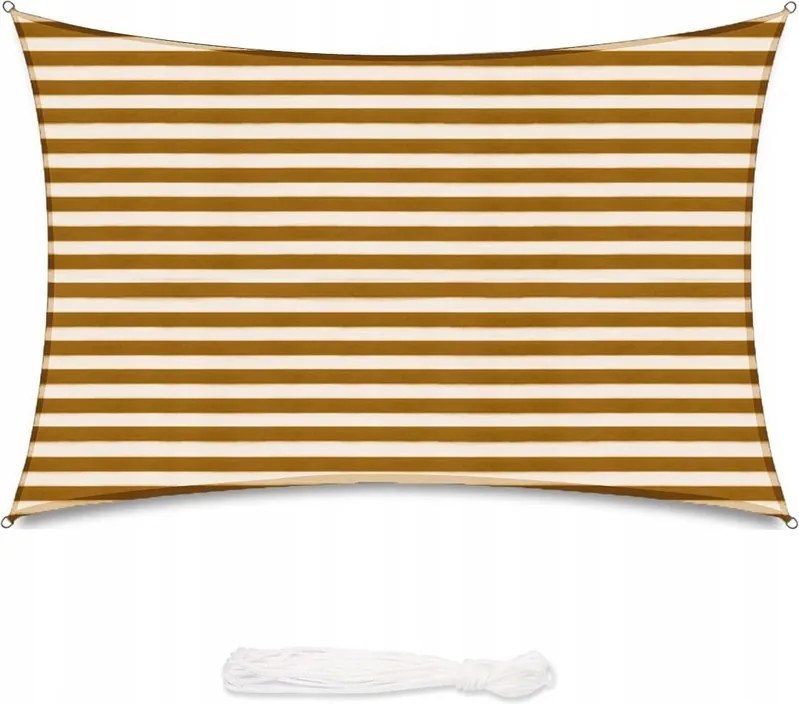 Napvitorla 200 X 300CM Sekey Csíkos Téglalap 185G/M2 Uv