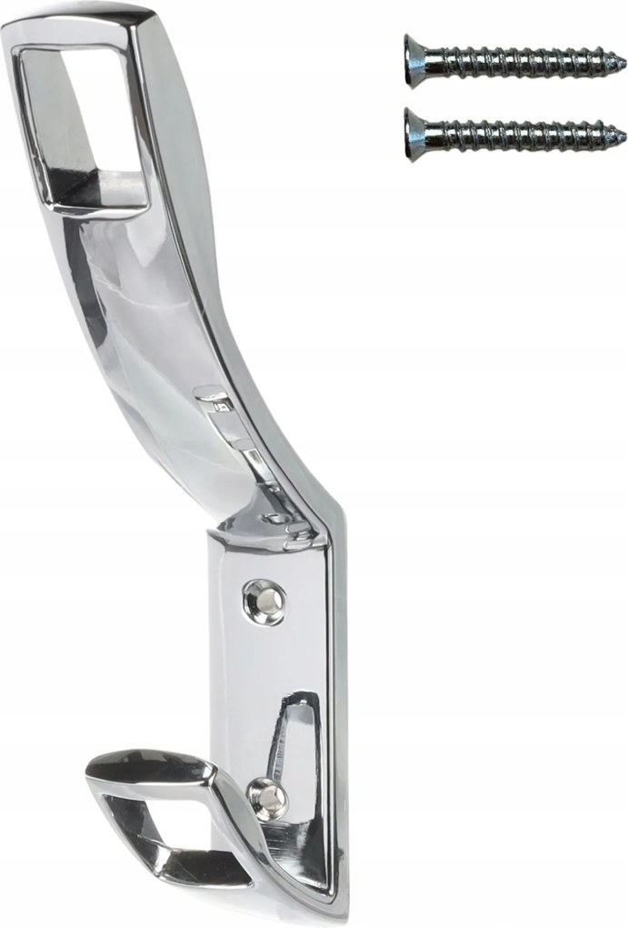 Fali akasztó dupla polírozott króm törölköző ruhák fürdőszoba