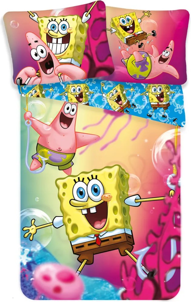 SpongyaBob BikiniBottom ágyneműhuzat 140×200cm, 70×90 cm
