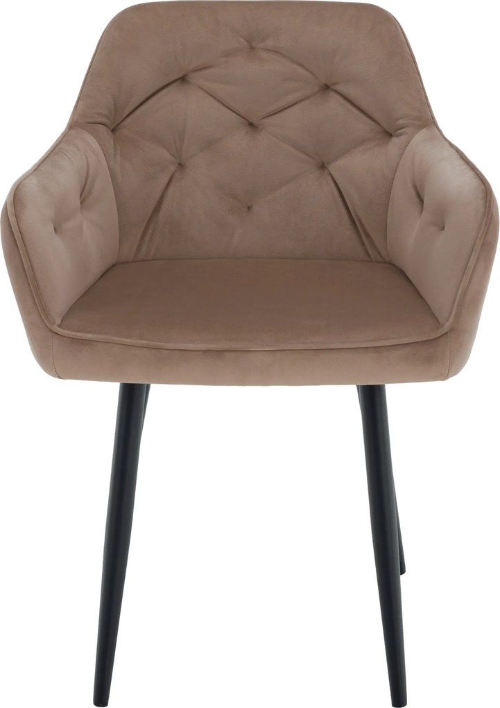 Fotel, világosbarna/fekete, VERIO