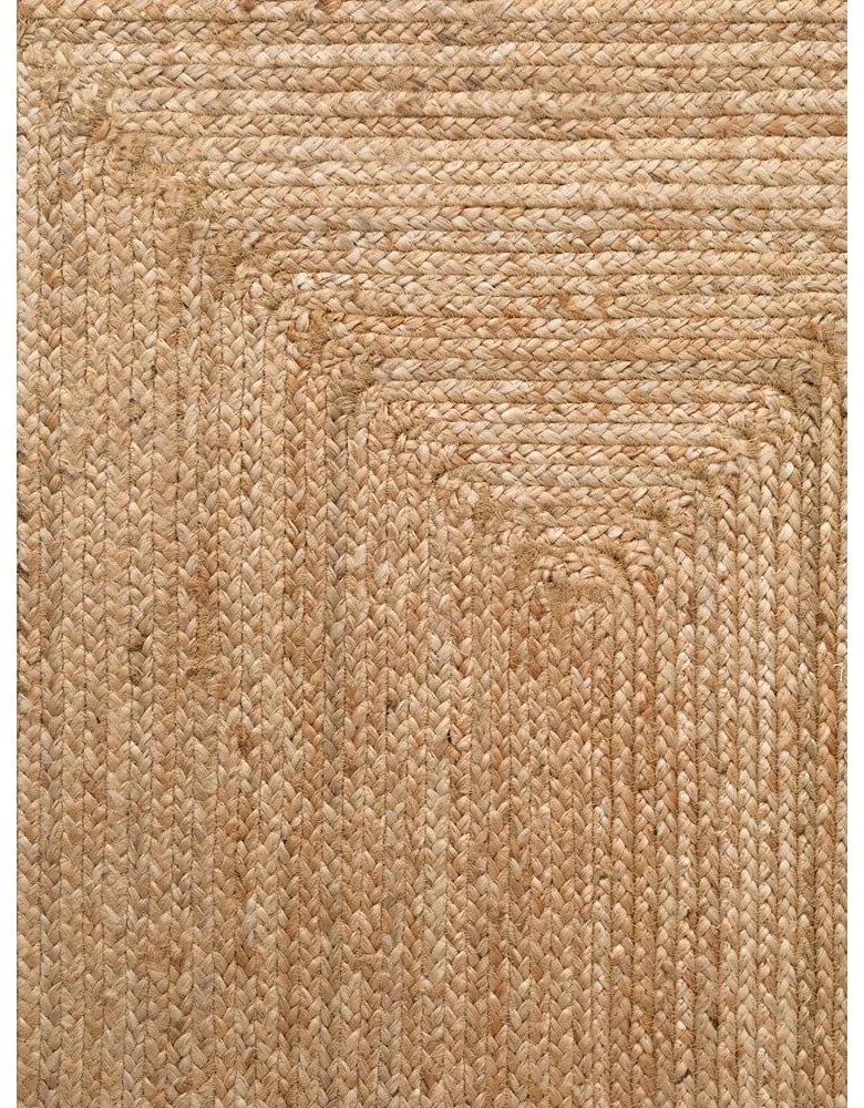 Natúr színű kétoldalas-kézi szövésű juta futószőnyeg 80x200 cm Juno – Hanse Home