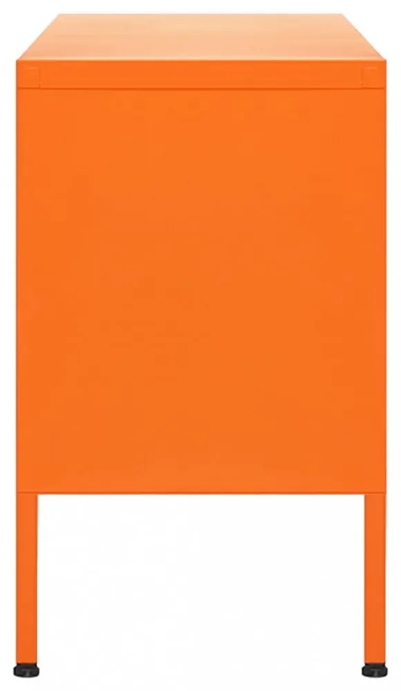 narancssárga acél TV-szekrény 105 x 35 x 50 cm