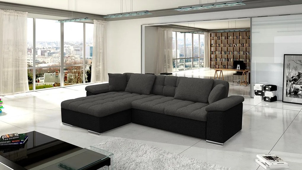 Sarok ülőgarnitúra Dante (J) (öko-bőr Soft 066 + Lawa 02). 1058082