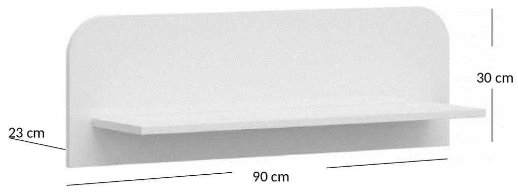 Polc Yuko (fényes fehér). 1053395
