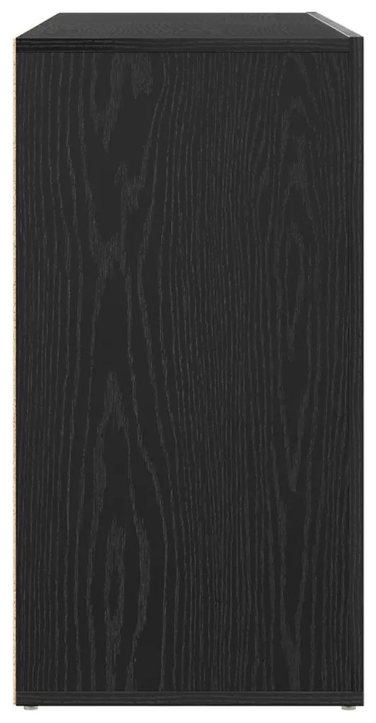 Oldalszekrény Fekete tölgy Szerelt fa 120 x 36 x 69 cm Tárolás