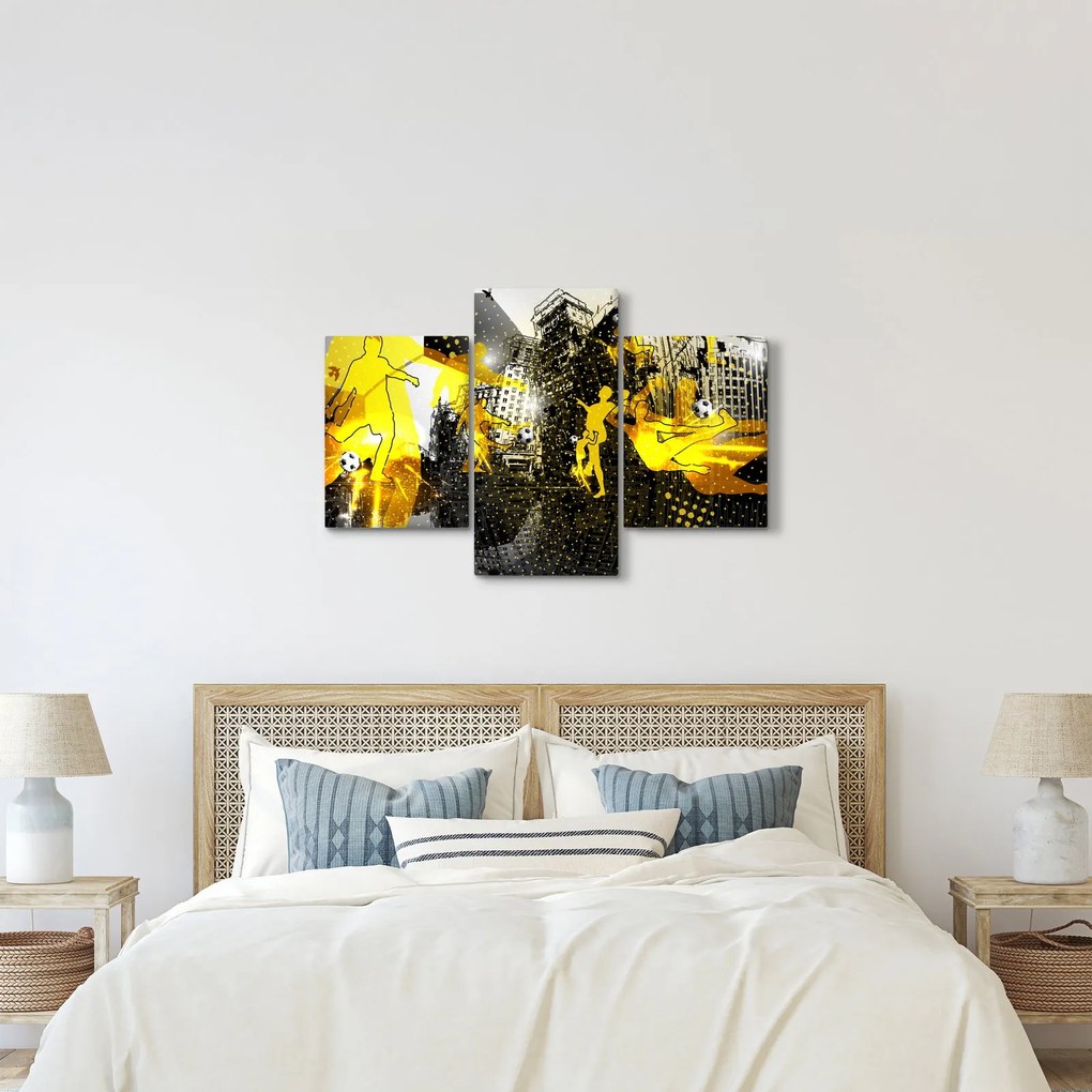 Kép - Foci a nagyvárosban (90x60 cm)