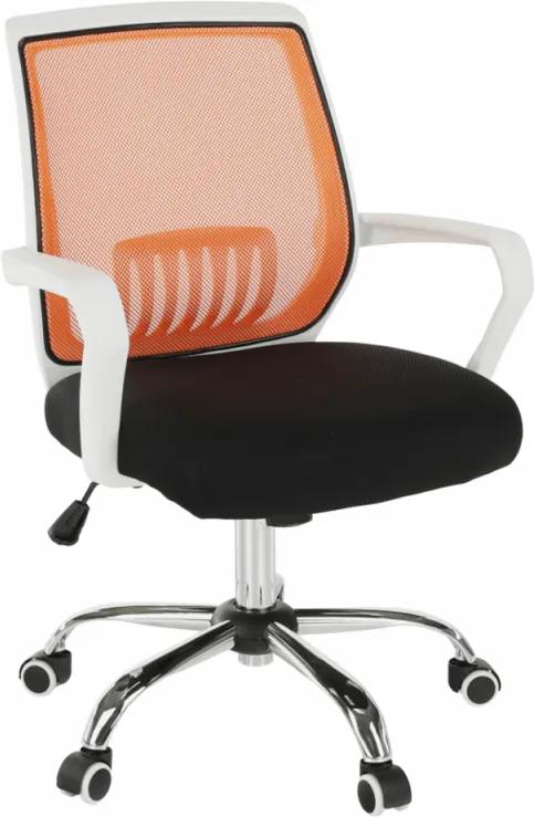 Irodai szék, fekete|narancssárga, LANCELOT