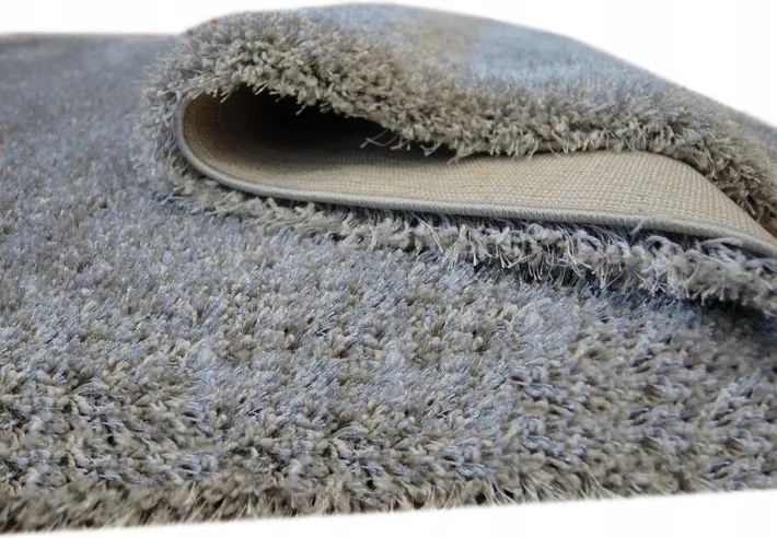 Poliészter Szőnyeg Shaggy Narin 55x245 cm szürke #EE1438