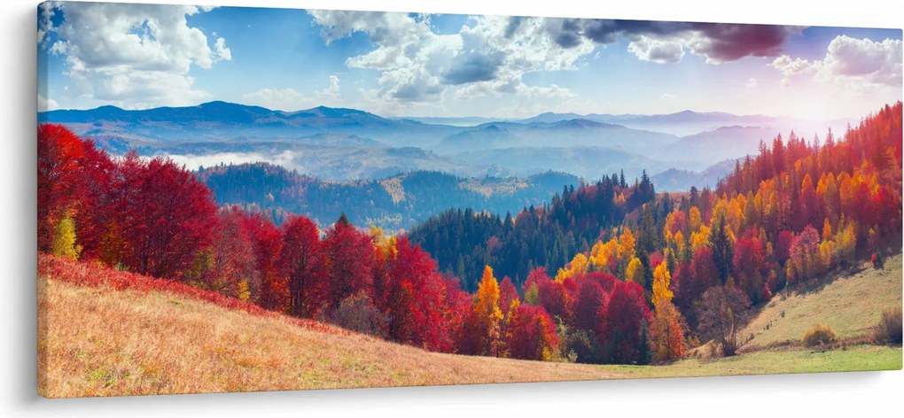 Egy kép egy színes őszi tájról (120x50 cm)