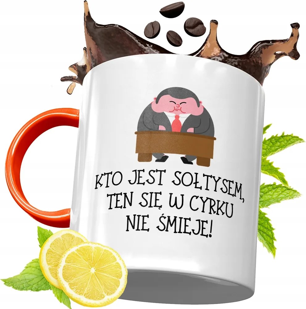 Narancssárga Bögre Soltys Ajándék fényképes nyomtatással