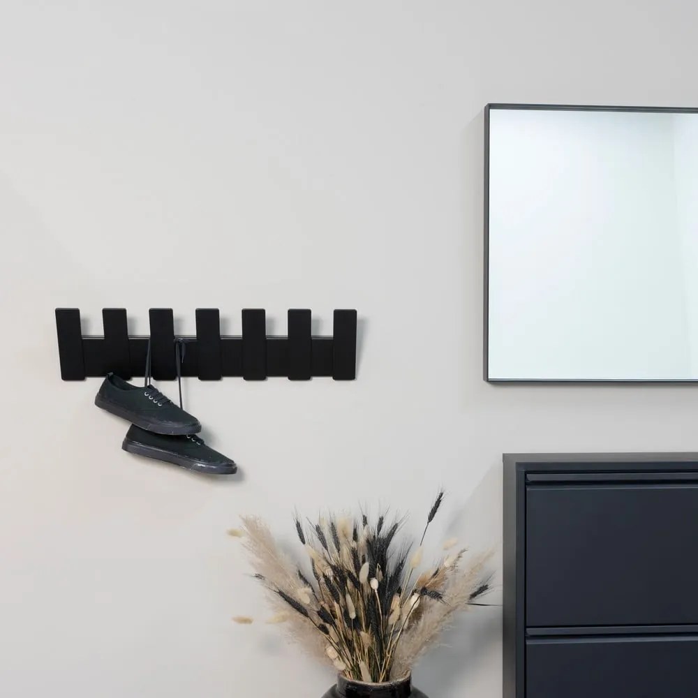 Fekete fém fali fogas 64 cm Angle – Spinder Design