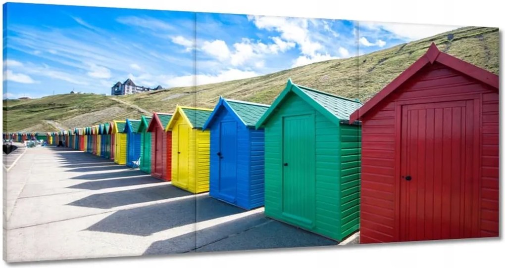 Vászonkép 60x30 Színes szörftárolók