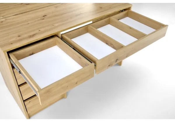 AMORIO sminkasztal artisan tölgy