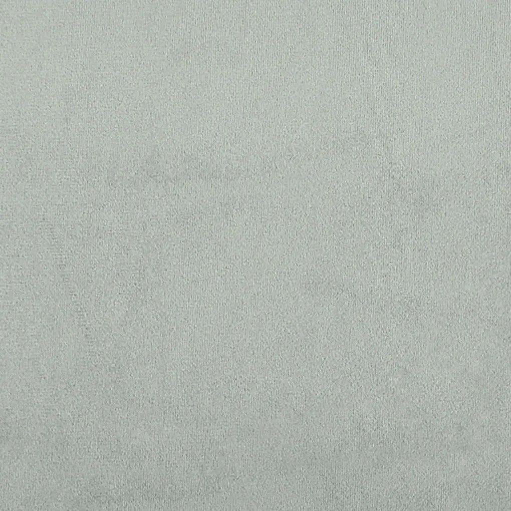 vidaXL világosszürke bársony ágykeret matrac nélkül 90x220 cm