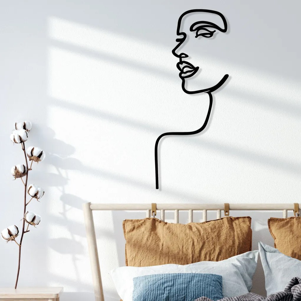 Woman fém fali dekoráció, 42×100 cm