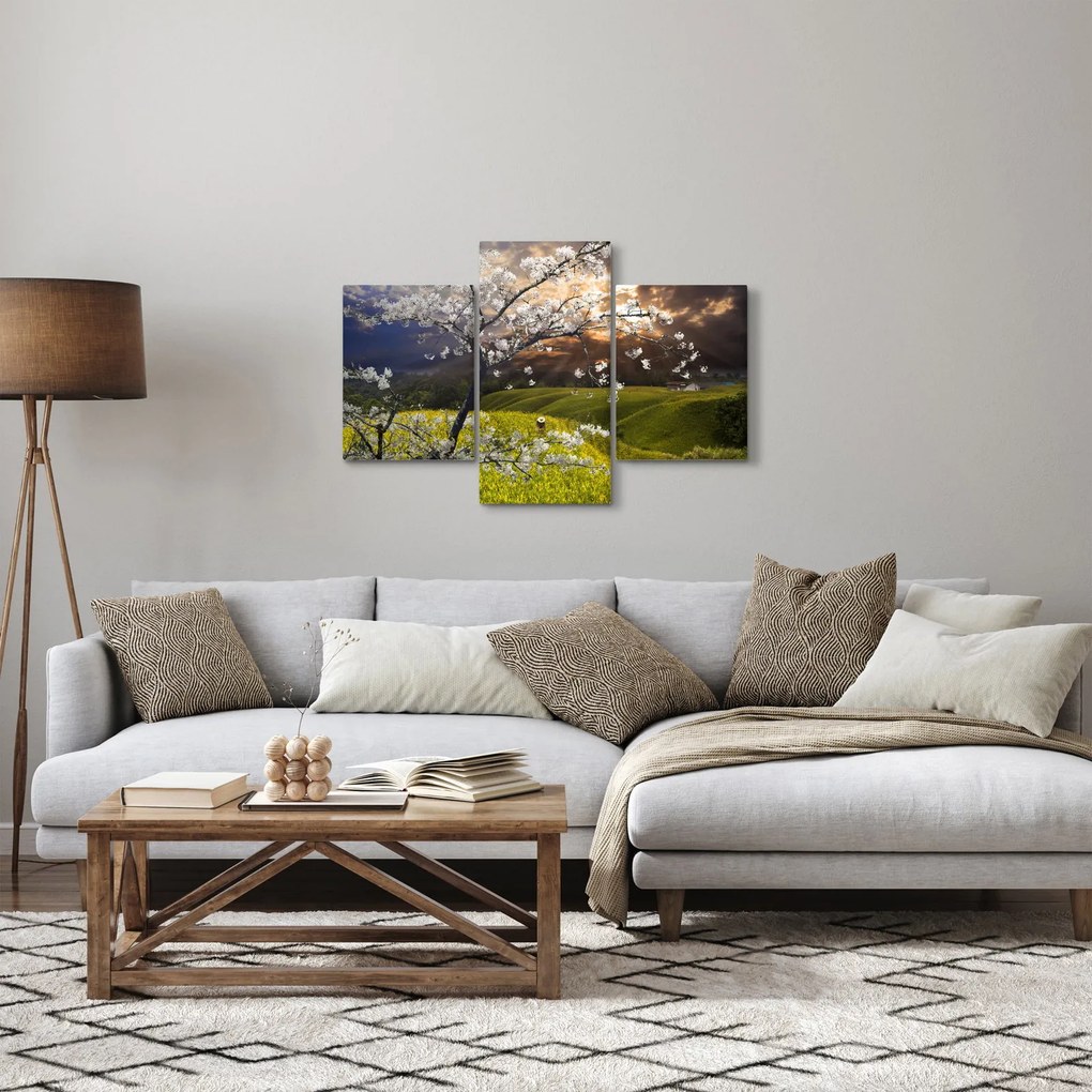 Kép - Virágzó fa az országban (90x60 cm)