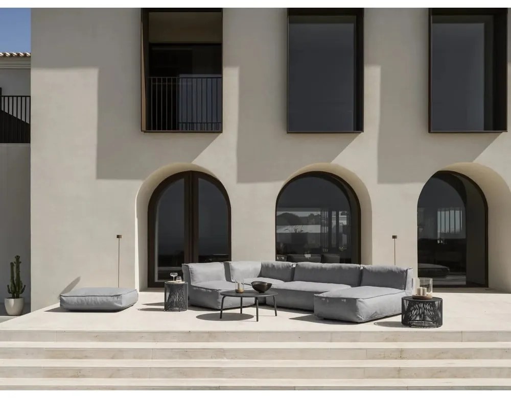 Világosszürke kerti puff Grow – Blomus