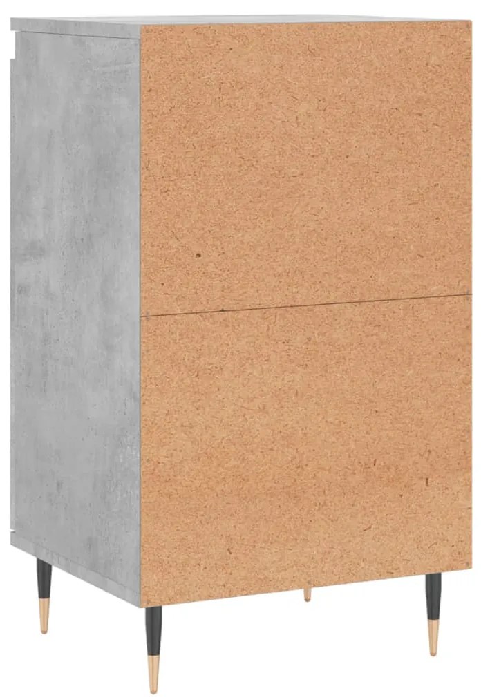 2 db betonszürke szerelt fa tálalószekrény 40 x 35 x 70 cm