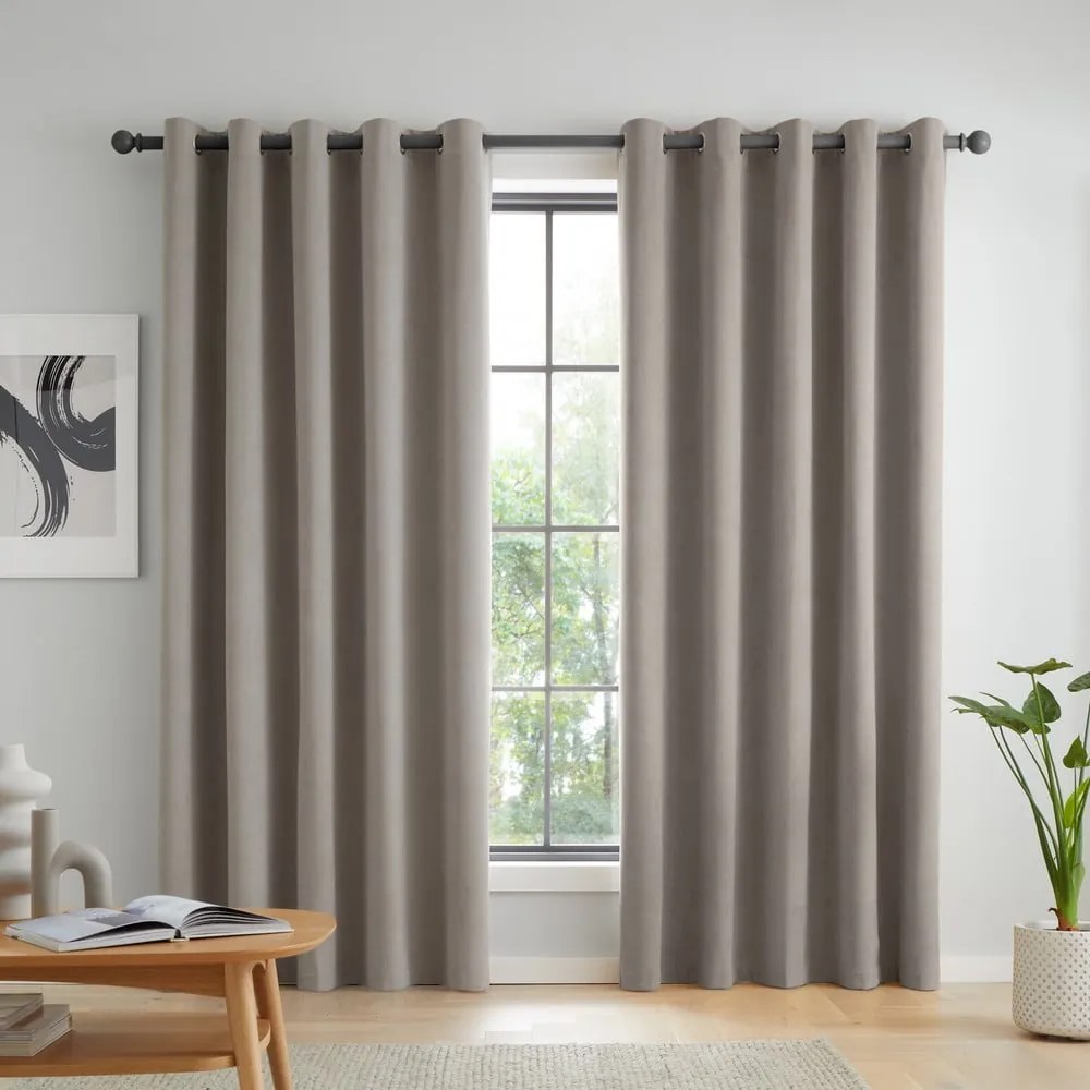 Szürke sötétítő függöny szett 2 db-os 229x229 cm Wilson – Catherine Lansfield