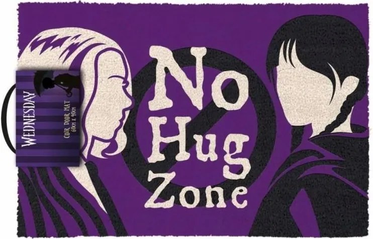 Lábtörlő Wednesday "No Hug Zone" 40 x 60 cm