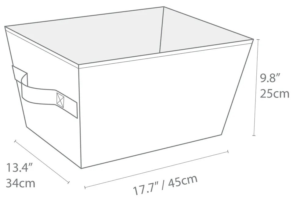 Textil tárolókosár 34,5x45x25 cm Soft Storage – Bigso Box of Sweden