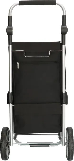 Fekete állítható bevásárlókocsi kerekeken „Hercules”