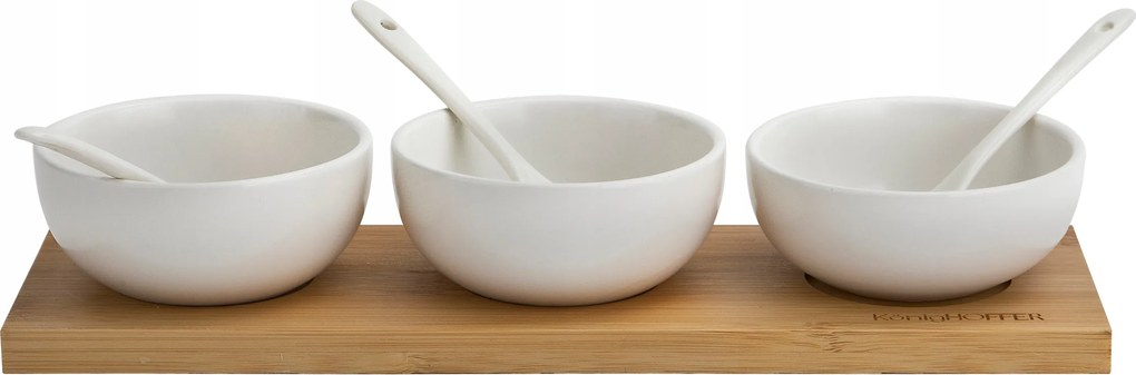 Kpl. 3 db tál kanál mártogatós deszka