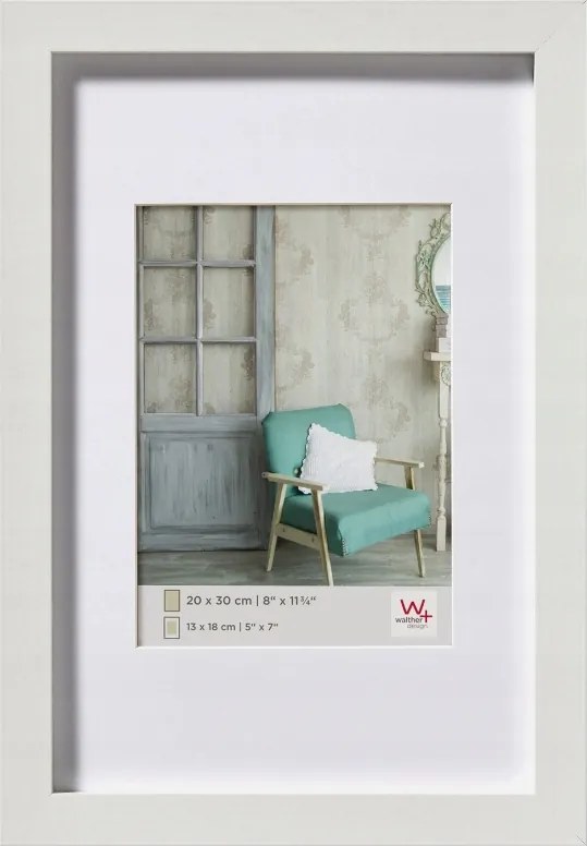 Fából készült képkeret Stockholm fehér Walther Design