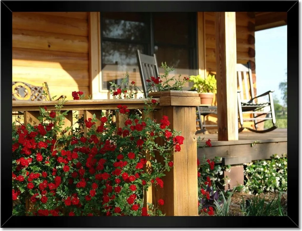 Poszterek keretben 40x30 Fa veranda