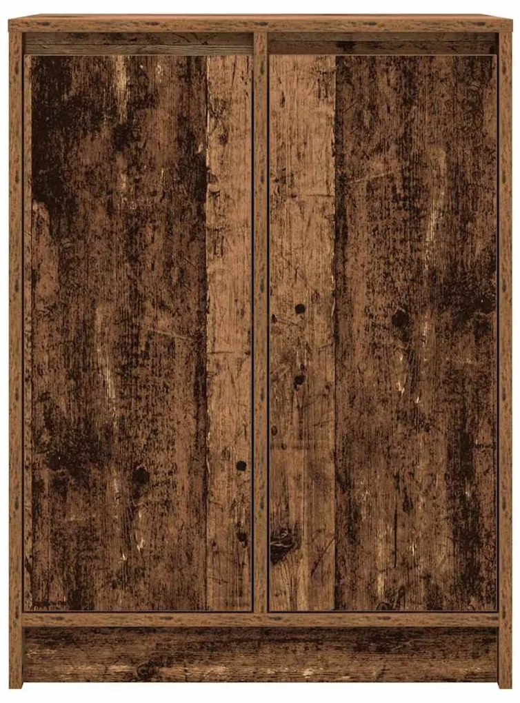 antik fa színű szerelt fa tálalószekrény 57x34x76 cm