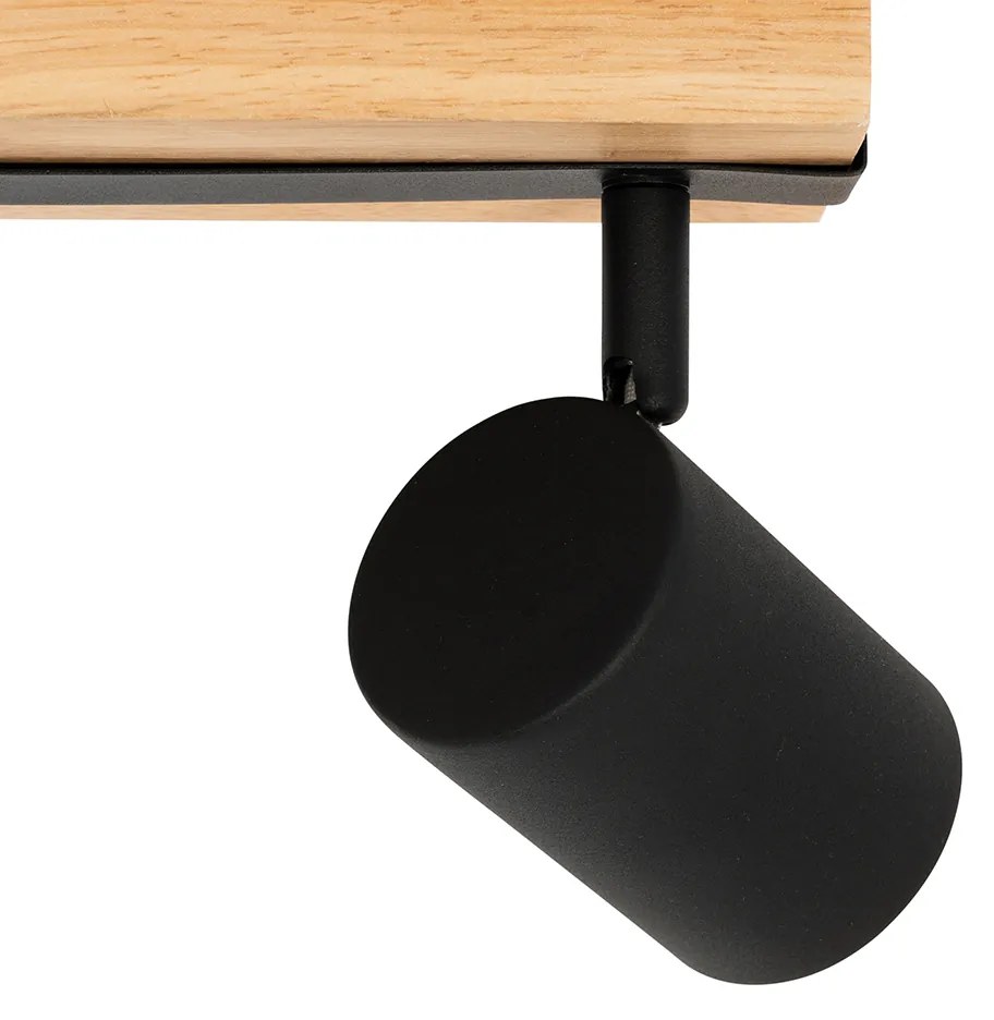 Okos mennyezeti spotlámpa fekete fa 2-lámpás állítható Wifi GU10 50mm - Jeana