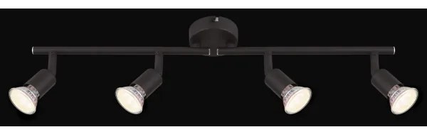 GLOBO 57382-4L - LED Spotlámpa OLIWA 4xGU10/3W/230V fekete