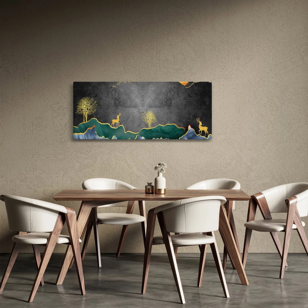Kép - Hegyi táj (120x50 cm)