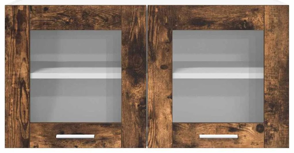 Függő szekrény Riga Füstölt tölgy és fehér 80 x 31 x 40 cm