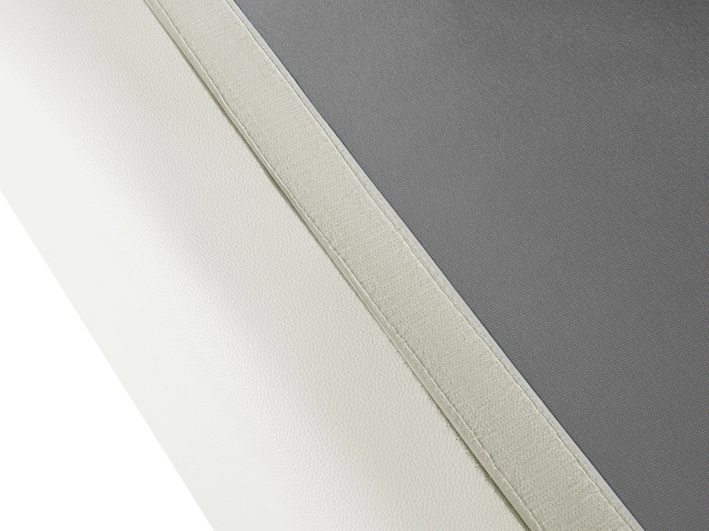 Kétszemélyes Fehér Bőr Kanapé HELSINKI Beliani