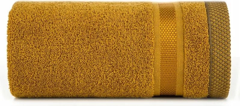 Abbie törölköző 40x60 sárga sötét 500 g/m2 pamut frottír